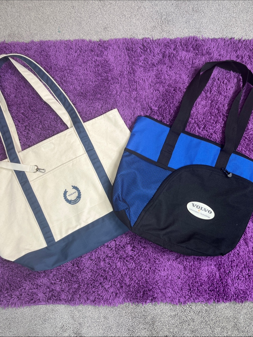 Volvo Canvas Tote and Insulated Tote Bag Bundle